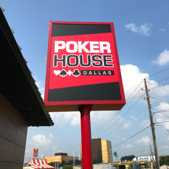Poker House Outside Sign